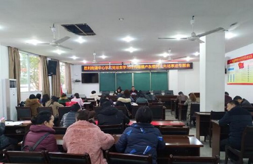 勝利街道中心學校黨總支組織學習盧永根同志先進事跡.jpg
